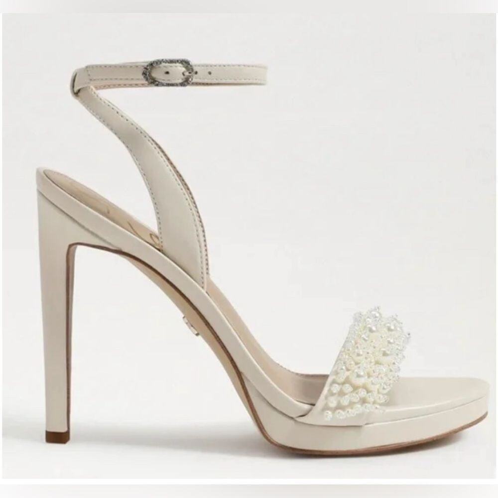 Sam Edelman Jade Pearla Embellished Women's High Heel Sandals Size 9.5 - Picture 3 of 9